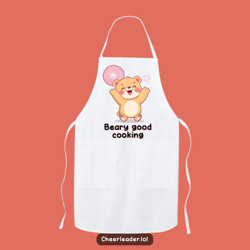 Funny Bear Cub Apron: Sparkly Chef's Companion, Kitchen Fun & Hilarious Gift