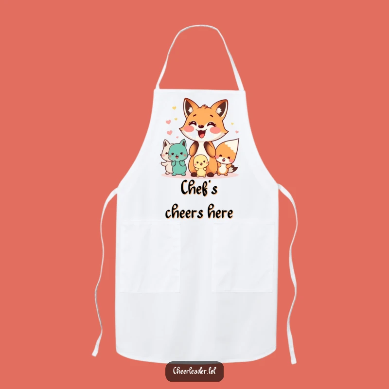 Funny Fox Apron: Cheerful Chef's Squad, Kitchen Fun & Hilarious Gift