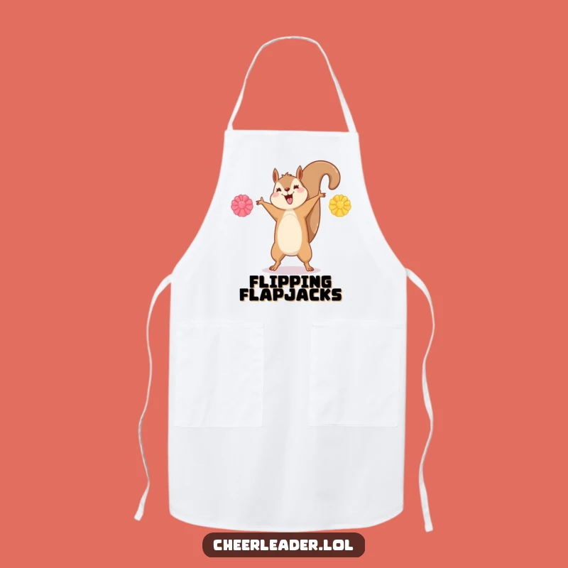 Funny Squirrel Cartwheel Apron - Cook and Flip with Hilarious Style