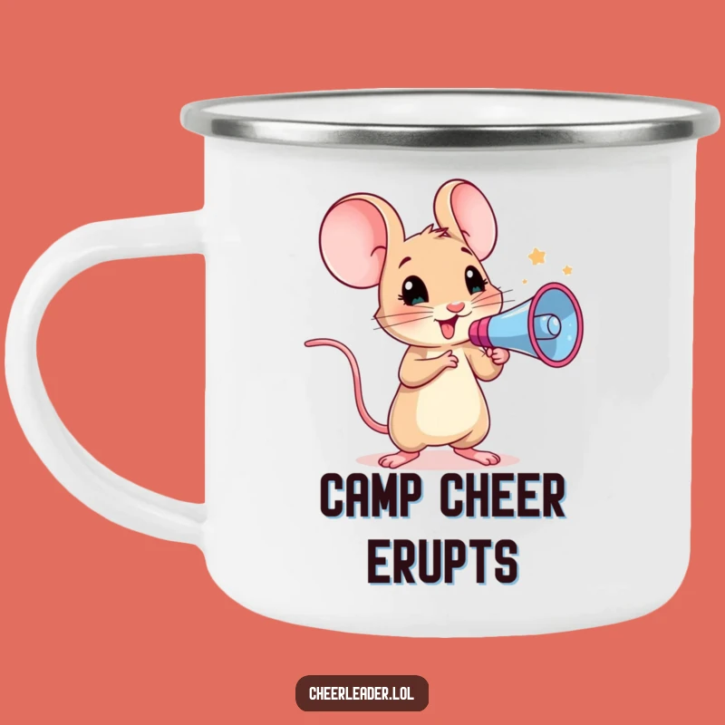 Funny Mouse Cheer Camping Mug: Durable and Hilarious Animal for Outdoor Motivation