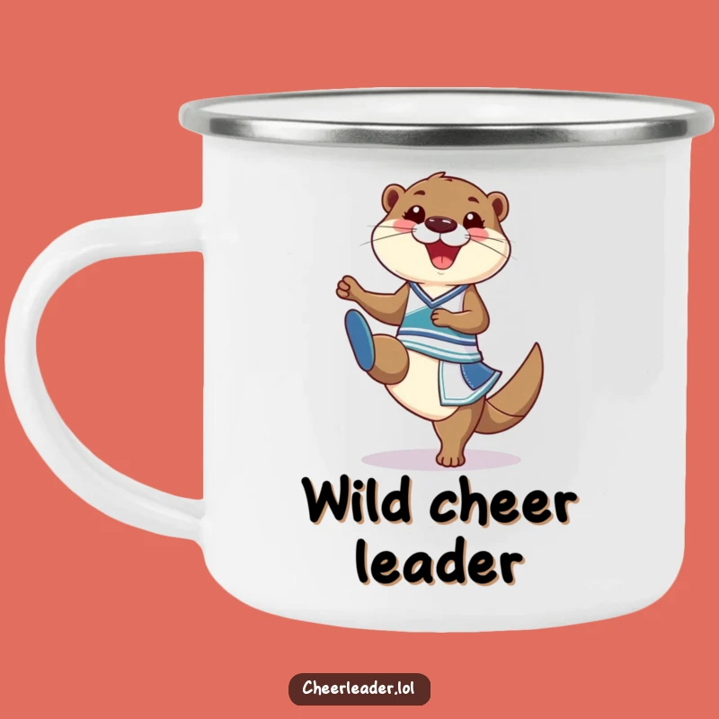 Funny Otter Cheer Camping Mug: Adventure Spirit - Hilarious Gift!