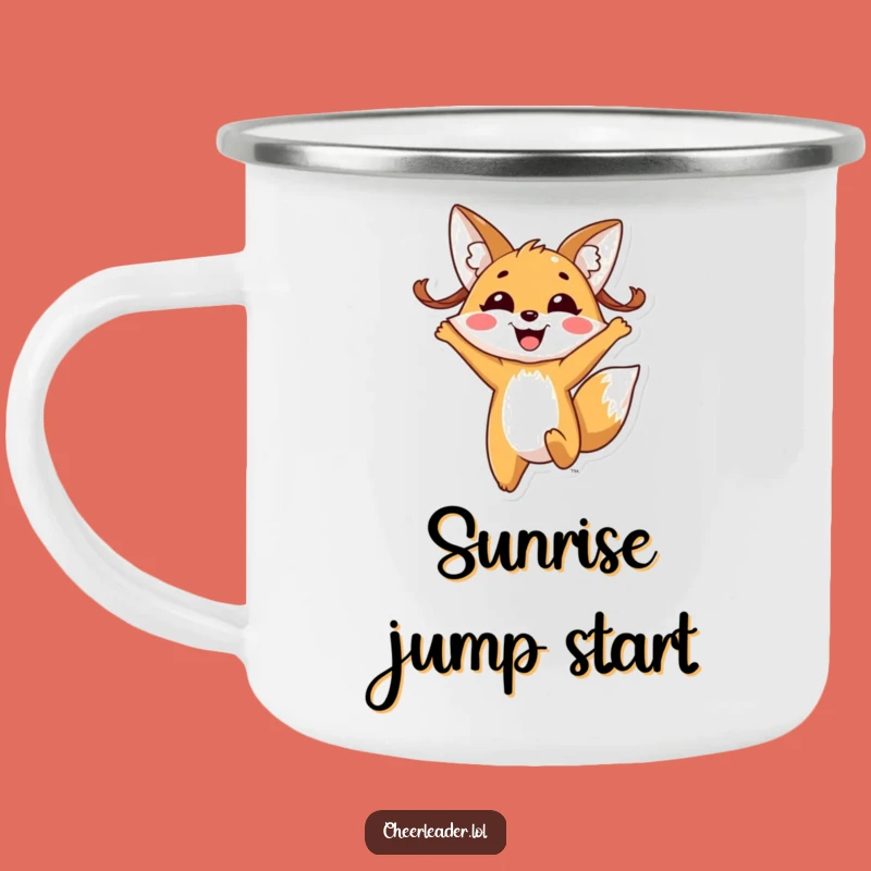 Funny Fox Pigtails Camp Mug: Enjoy Drinks with Joyful Spirit Outdoors