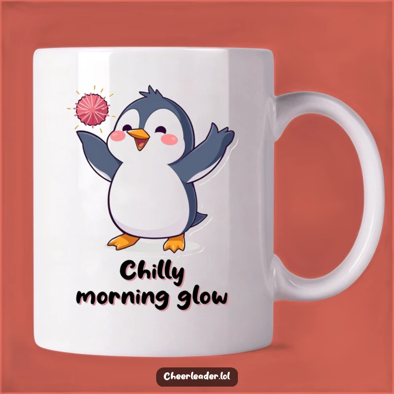 Funny Penguin Pom-Pom Mug - Dazzling & Hilarious Performer's Funny Gift