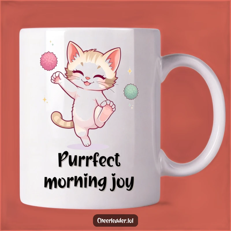 Funny Playful Kitten High Kick Mug - Perfect Hilarious Gift for Cat Lovers!