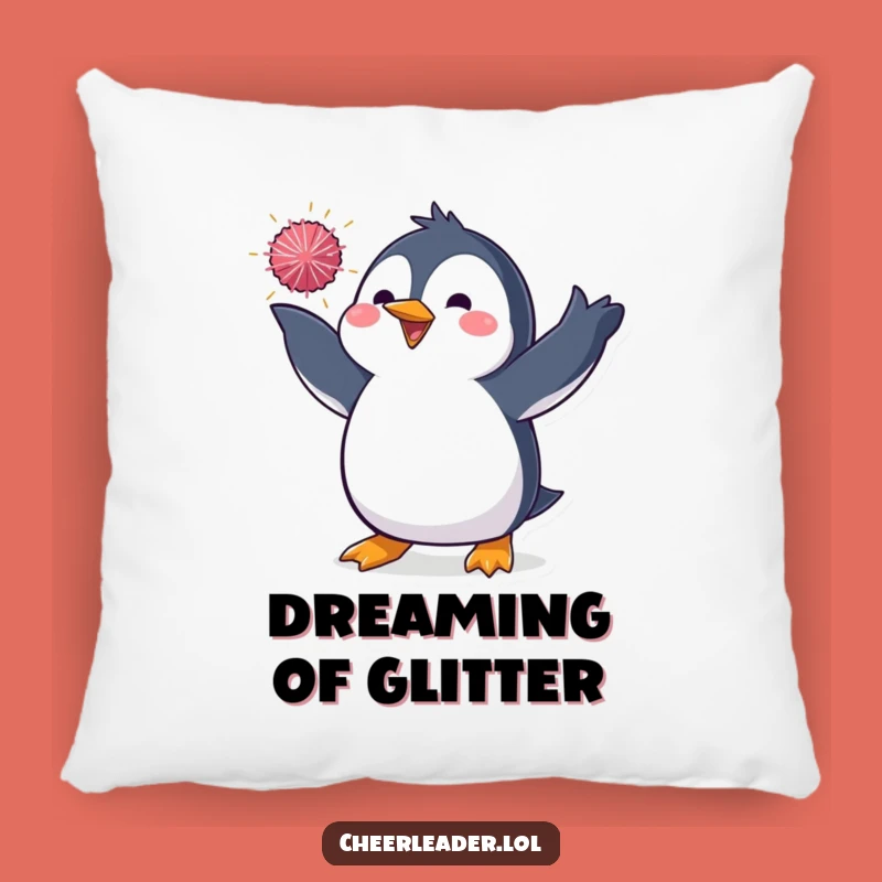 Funny Penguin Pom-Pom Pillow - Comfy & Dazzling Home Accent Funny Gift
