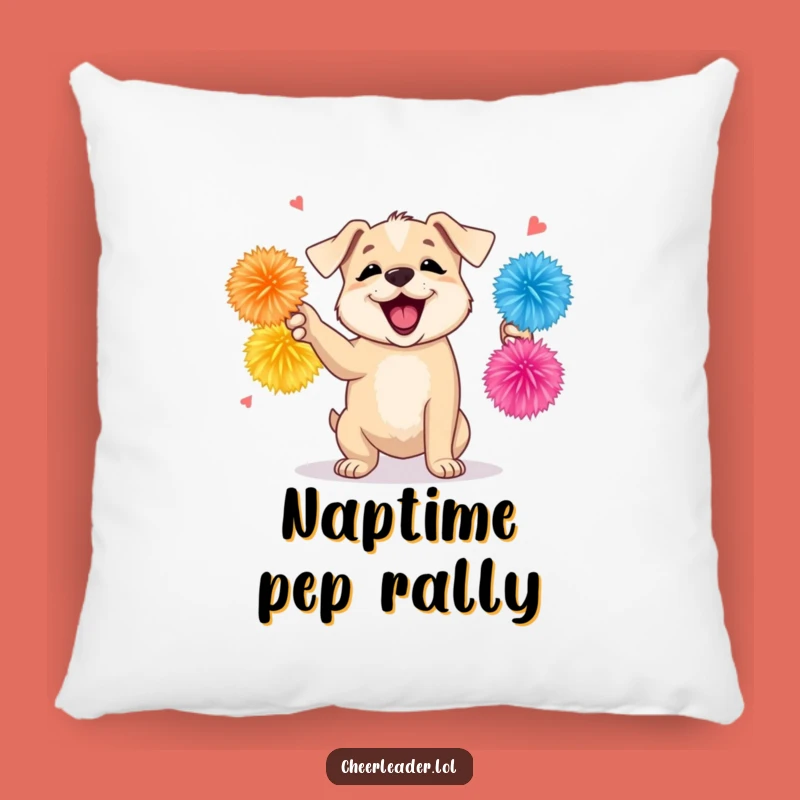 Funny Puppy Pillow: Cozy Encouragement, Playful Dog, Perfect Funny Gift Accent