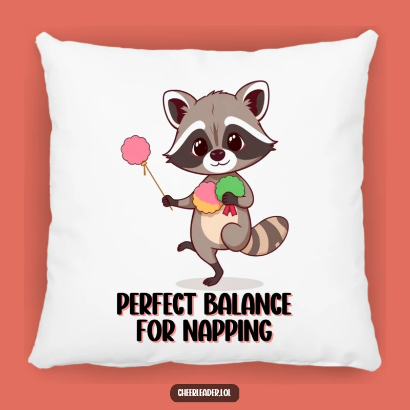 Funny Raccoon Pillow: Comfy & Hilarious Decor for Cozy Spaces