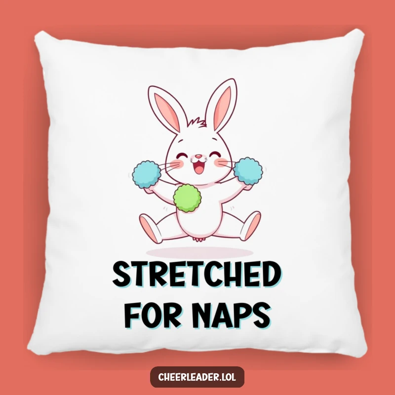 Funny Rabbit Pillow: Gleeful Split Comfort, Cozy & Hilarious Accent