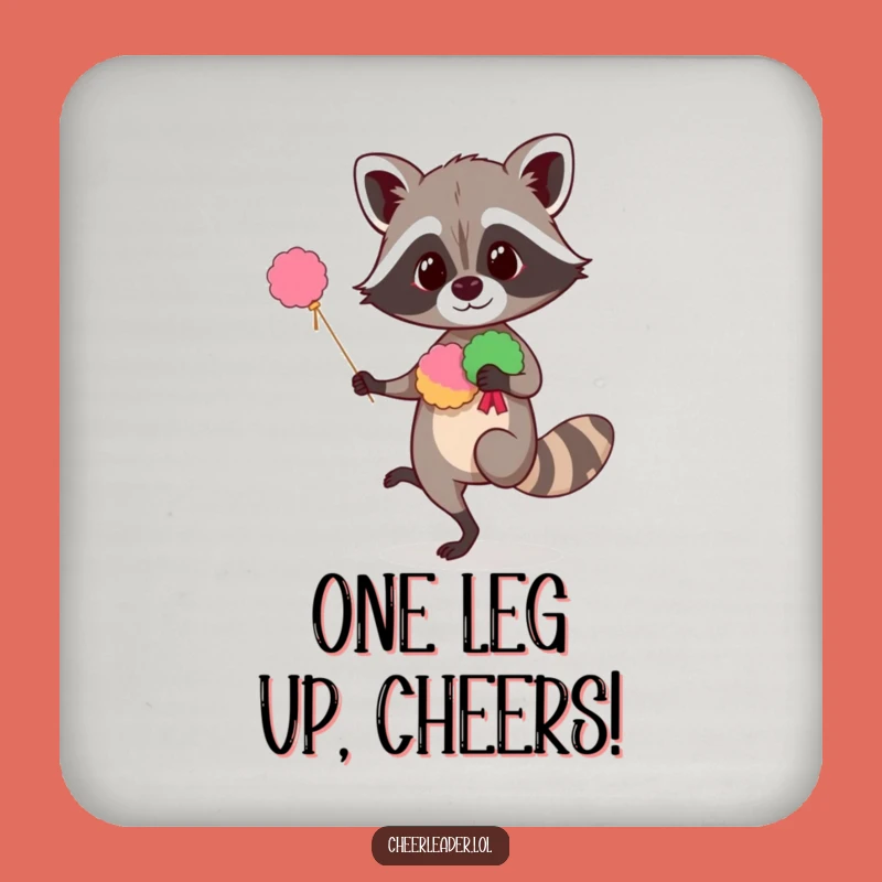 Funny Raccoon Coaster Set: Protect Surfaces with Hilarious Charm
