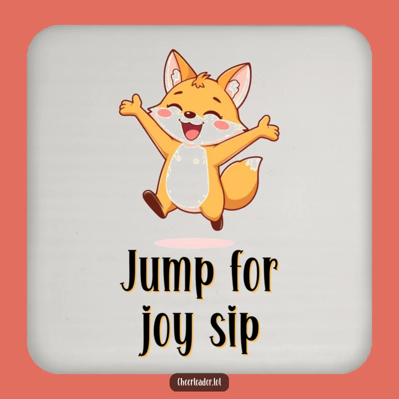 Funny Fox Drink Coaster: Protect Surfaces With Joy, Whimsical Funny Gift
