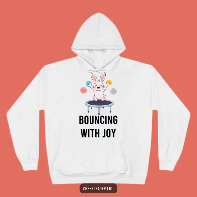 Cozy Funny Bunny Trampoline Hoodie: Warm and Hilarious Gift for All Ages