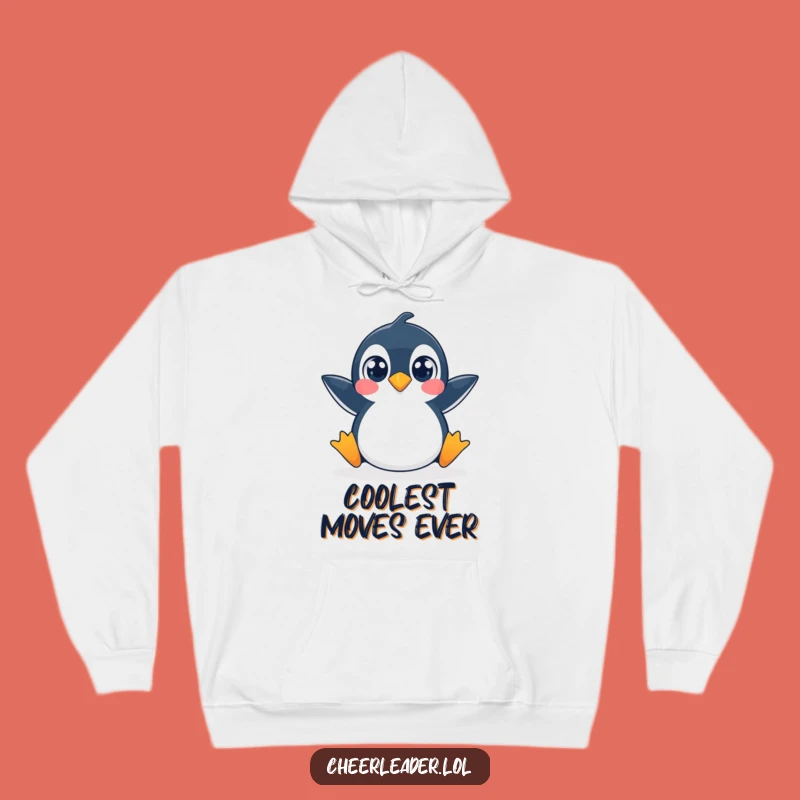 Cozy Funny Penguin Split Hoodie: Warm and Hilarious Animal Sweatshirt Gift