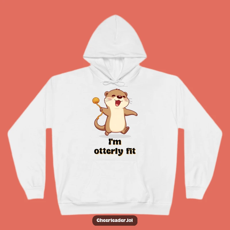 Funny Otter Fitness Hoodie: Cozy Wear with an Energetic Otter!