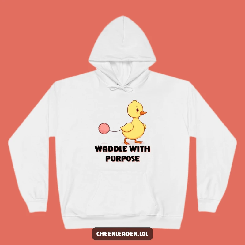 Funny Wobbly Duckling Hoodie: Cozy Up with Adorable Effort!