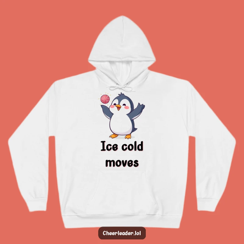 Funny Penguin Pom-Pom Hoodie - Cozy & Dazzling Funny Gift for Performers