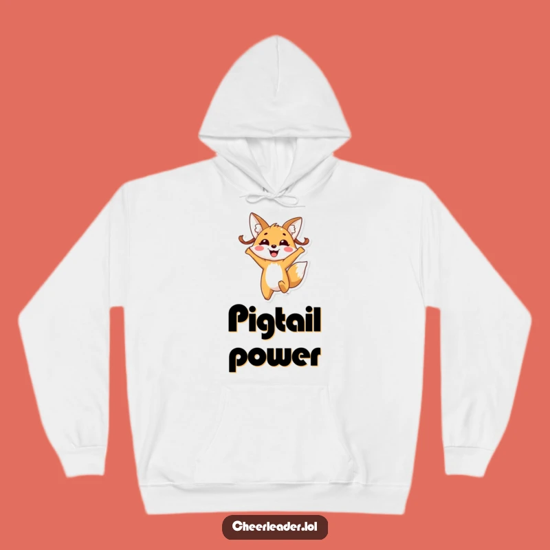 Cozy Funny Fox Pigtails Hoodie: Stay Warm and Cheerful This Season