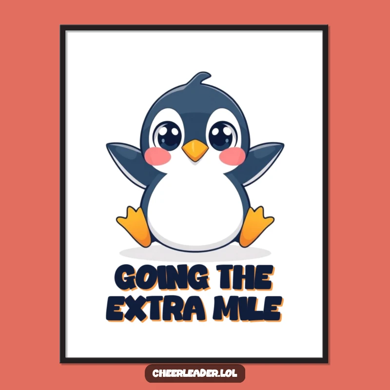 Funny Free Printable Wall Art: Penguin Split Surprise, Wide Eyes, Quirky Downloadable Decor