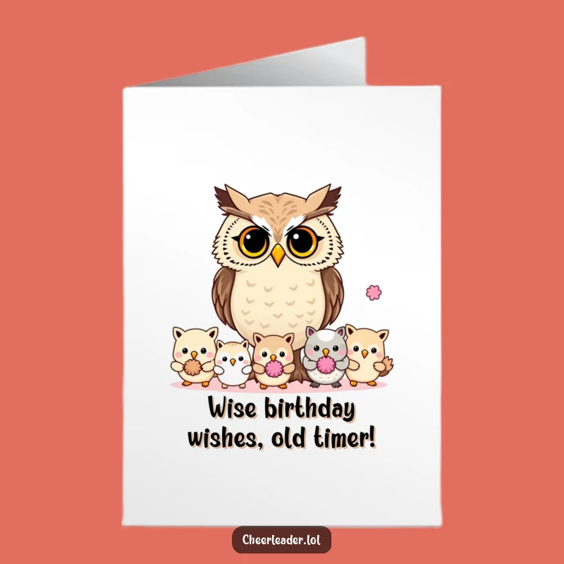 Free Printable Owl Birthday Card - Funny Downloadable Leader Gift for a Special Day!