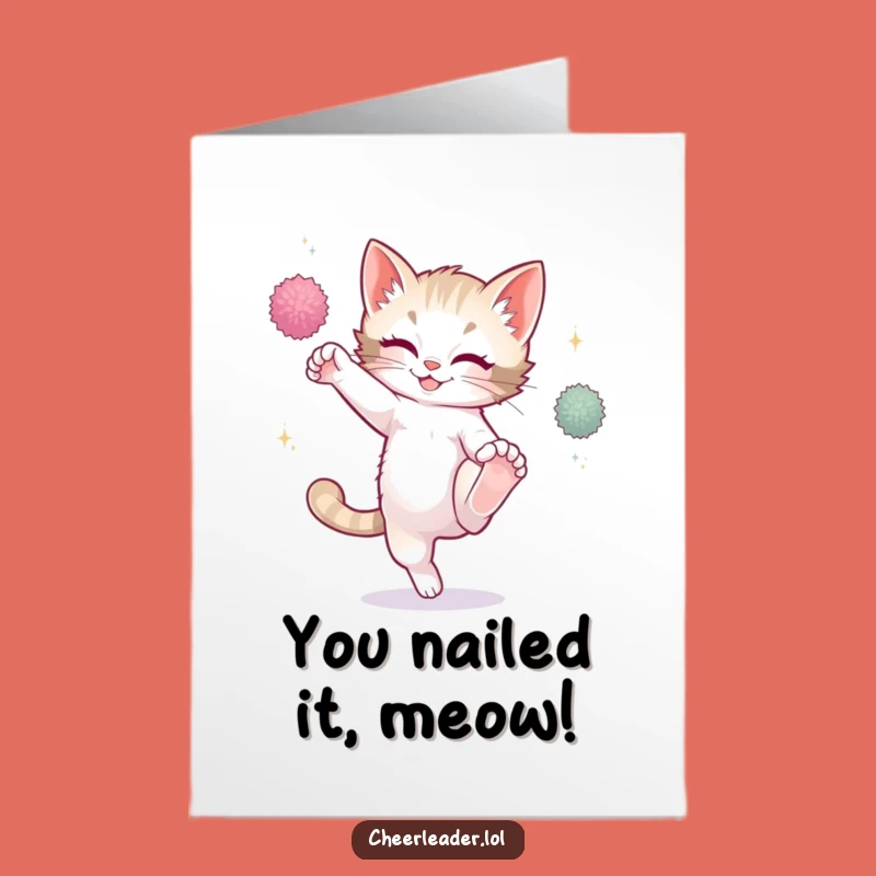 Free Printable Kitten Congratulations Card - Hilarious Downloadable Gift for Daring Feats!