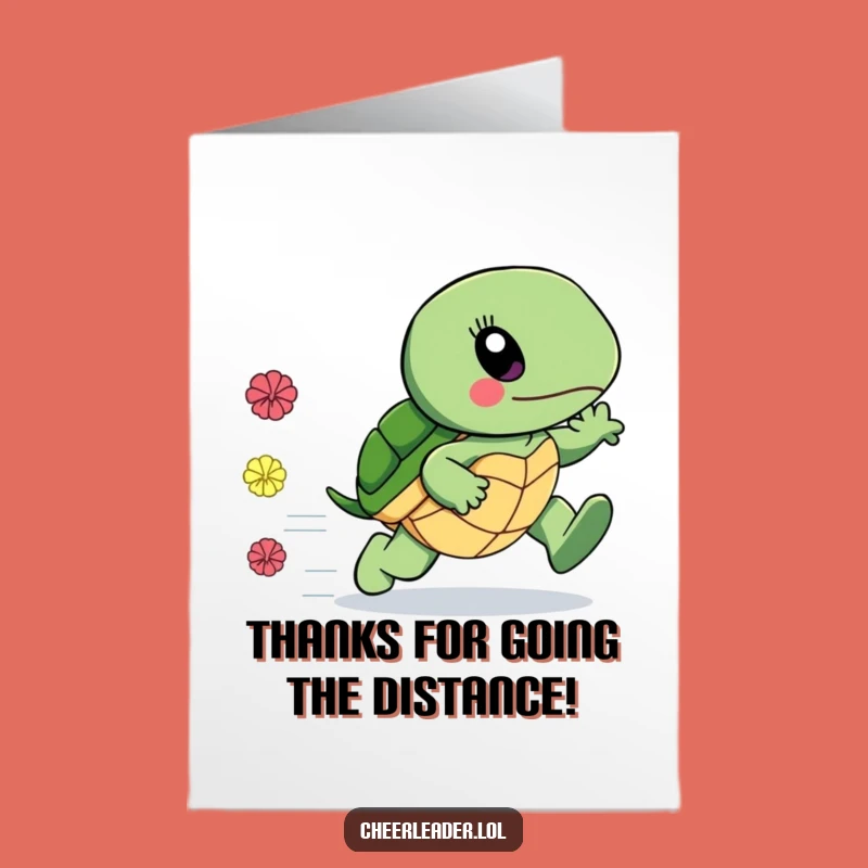 Free Printable Thank You Card: Speedy Turtle Gratitude - DIY Downloadable Gift