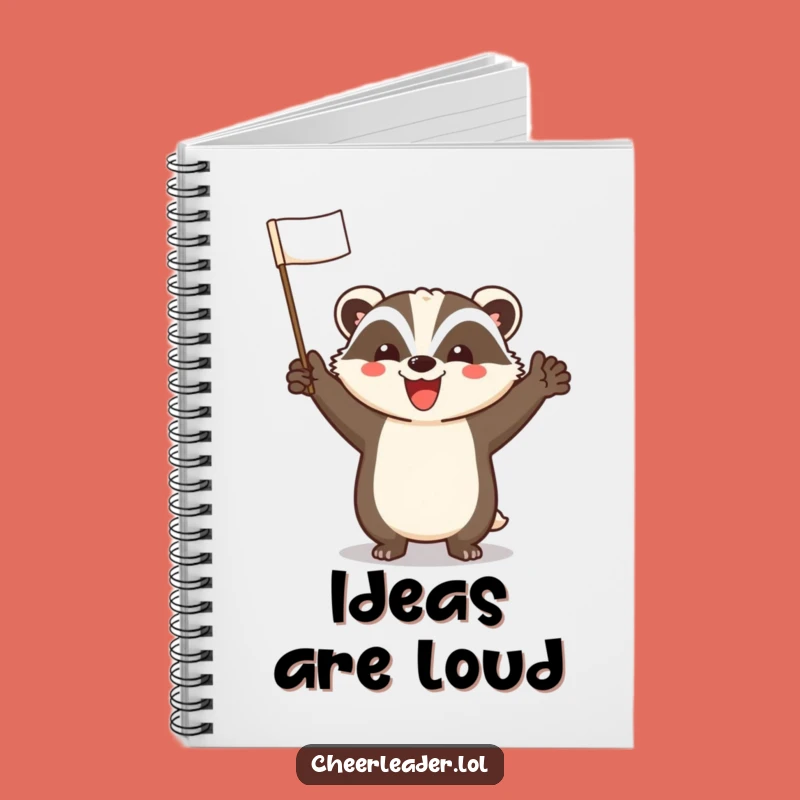 Funny Cheerful Badger Notebook: Jot Down Your Best Cheers!
