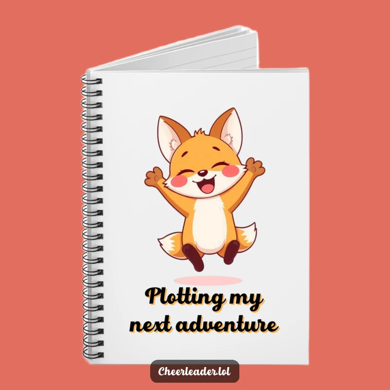 Funny Fox Cub Jump Notebook: Spark Joyful Ideas with Hilarious Design
