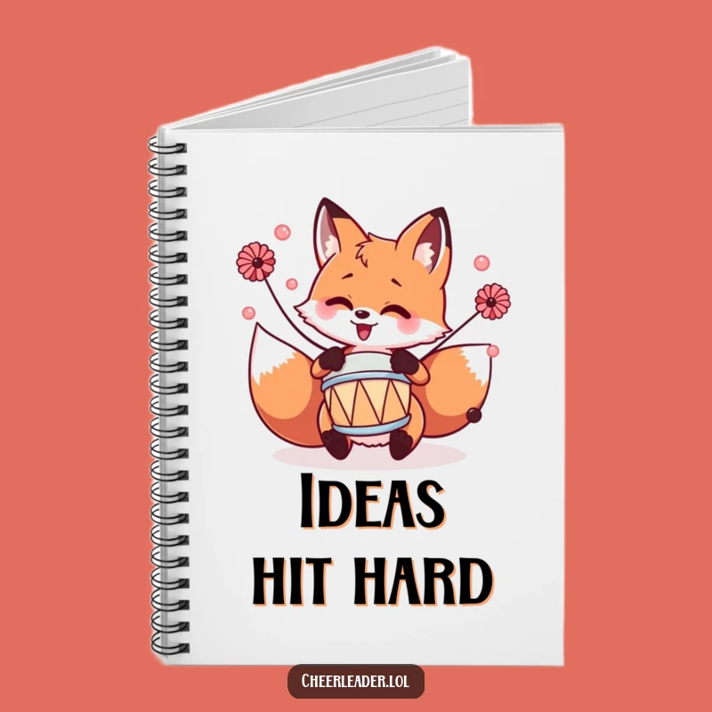 Funny Fox Drummer Notebook: Compose Your Thoughts with this Hilarious Gift