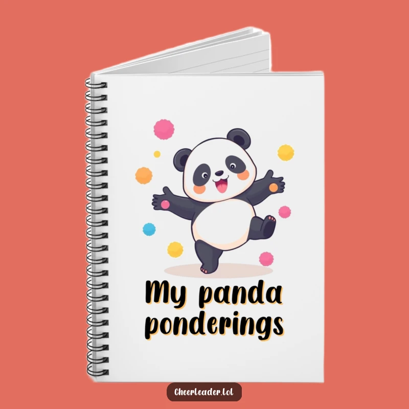 Funny Panda Cartwheel Notebook: Playful Pom-Pom Journal, Hilarious Gift