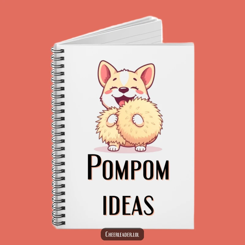 Funny Dog Pom-Pom Notebook - Hilarious Journal for Dog Lovers Gift