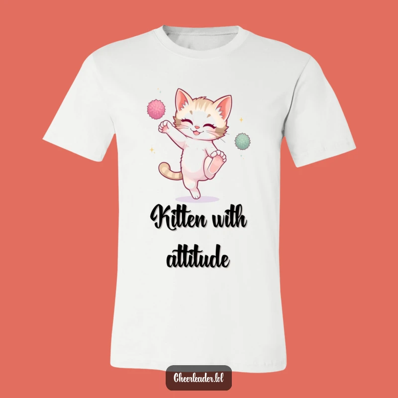 Funny Playful Kitten High Kick Tee - Awesome Hilarious Gift for Action Fans!