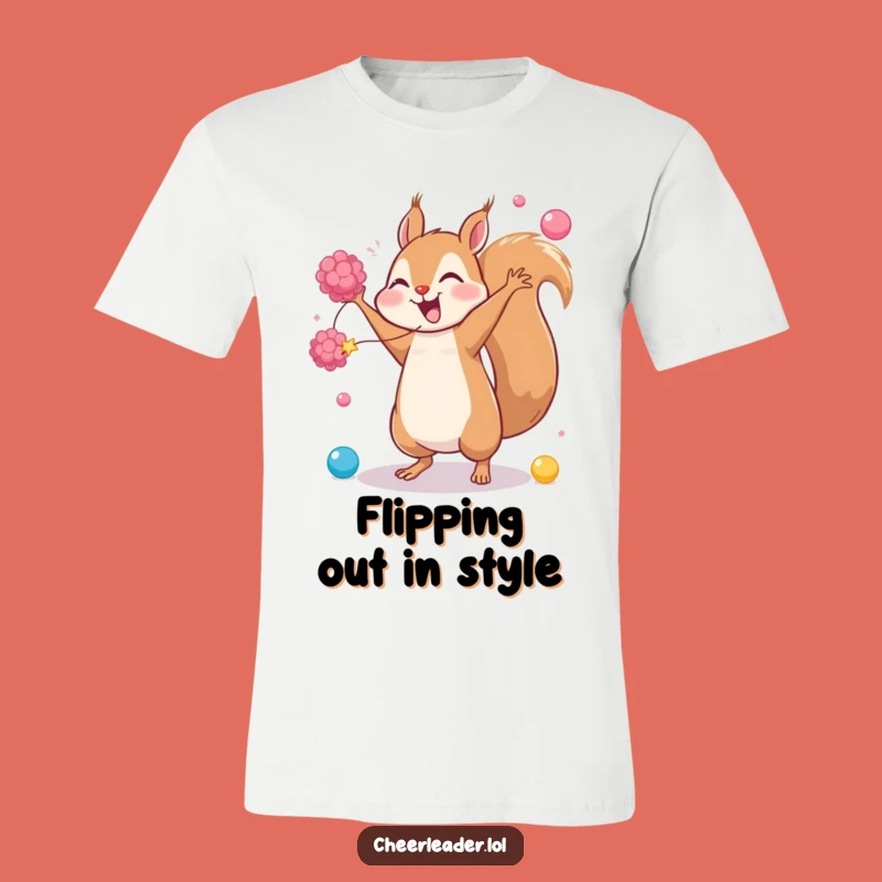 Funny Squirrel Cartwheel T-Shirt: Energetic and Hilarious Apparel Gift