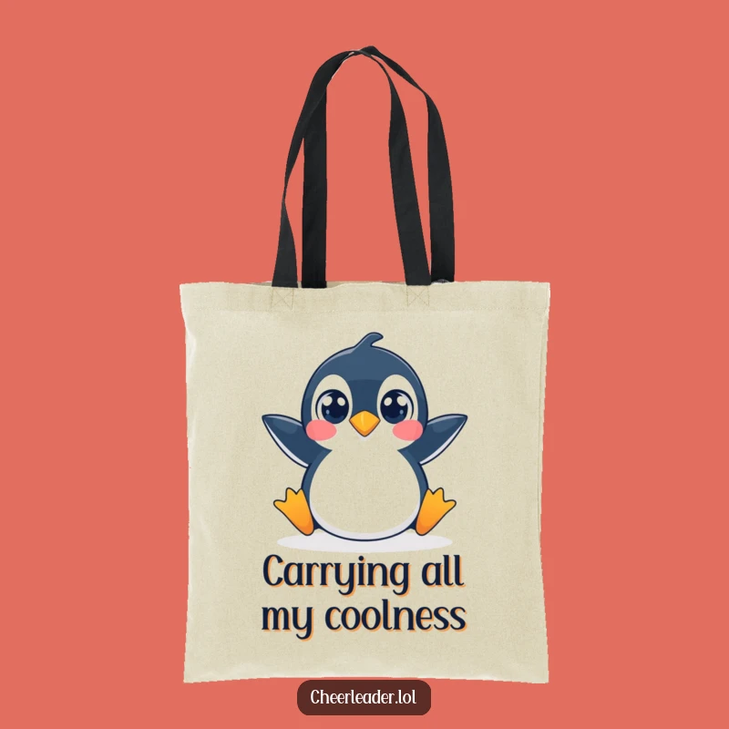 Funny Penguin Split Tote Bag: Carry Your Essentials with Hilarious Animal Flair