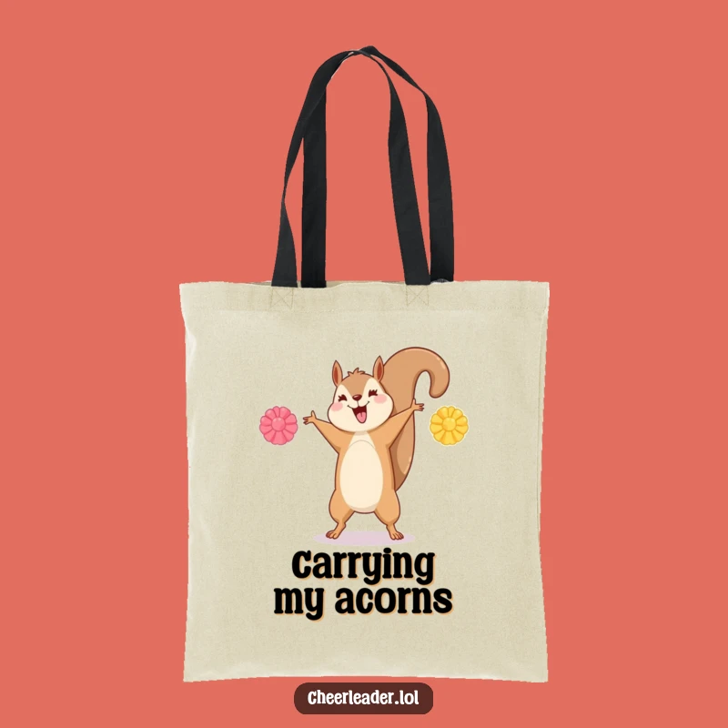 Funny Squirrel Cartwheel Tote Bag - Carry Your Energetic Style