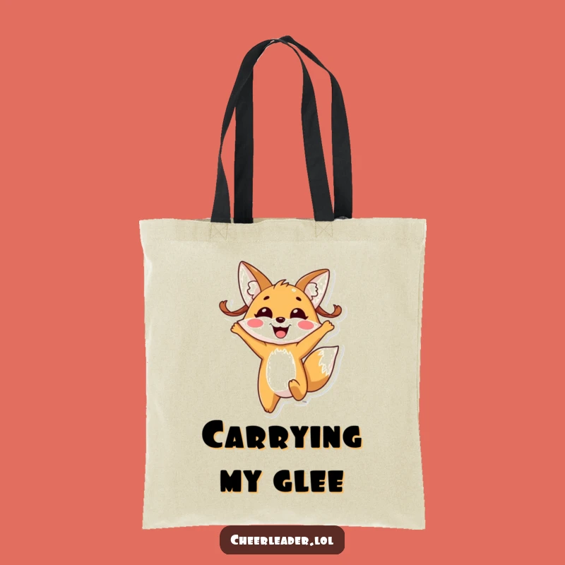 Funny Fox Pigtails Tote Bag: Carry Your Joy with Enthusiastic Style
