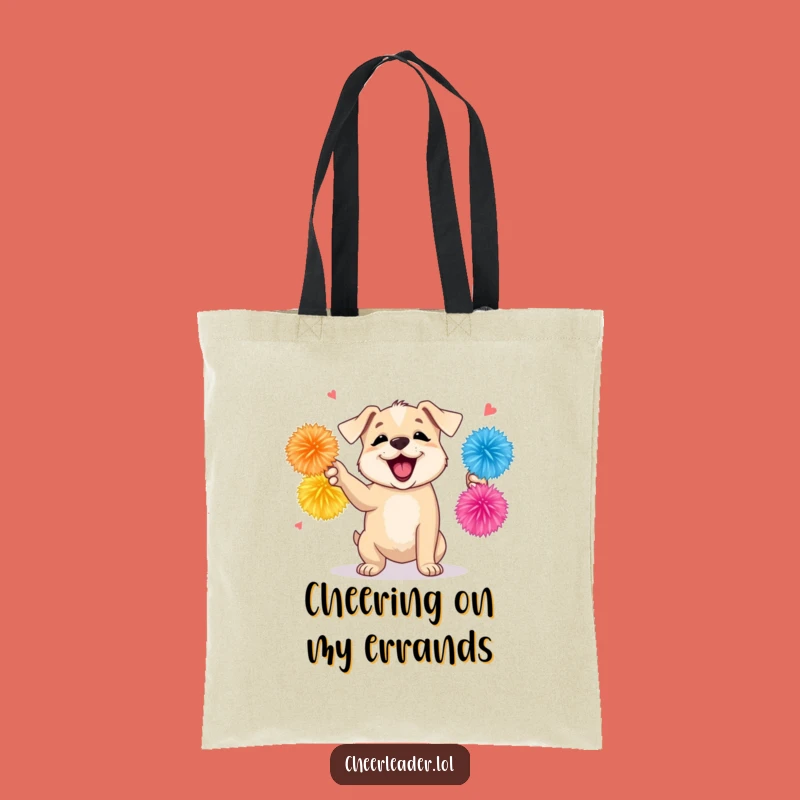 Funny Puppy Tote Bag: Carry Enthusiasm, Playful Dog, Your Perfect Funny Gift