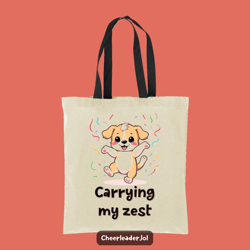 Funny Puppy Cartwheel Tote Bag: Stylish and Hilarious Gift for Dog Lovers